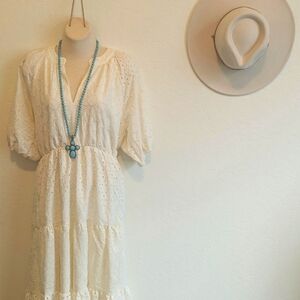 Turquoise cross necklace